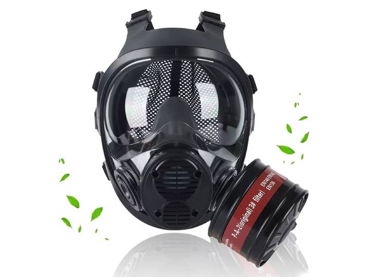 Masque à gaz, filtration chimique, masque anti-poussière, décoration, peinture au pistolet, pesticides, décoration, industrie minière du charbon, protection contre la poussière, grand champ de vision.