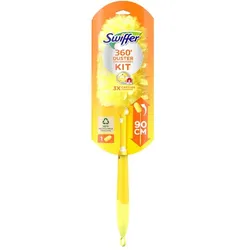 P&G Swiffer Staubmagnet Starterkit mit Telegriff & 360° Tuch mit Teleskop Handstück und einem 360° Staubtuch