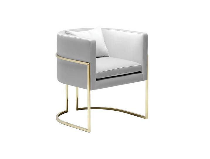 Xlmoebel Sessel Stilvolle Metallstühle für Lounge- und Club-Designs (1-St., 8x Sessel), Hergestellt in Europa