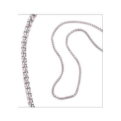 Edelstahlkette FIRETTI "Schmuck Geschenk Venezianerkettengliederung, 2,5 mm breit" Gr. 50, silber (edelstahlfarben), Halsketten, Damen, 50, Edelstahl, B: 2,5mm, Edelstahlkette, B:2,5mm