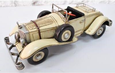 Bronzhaus Mercedes Benz Saout Chik Roadster Retro Vintage Reproduction Car Decor Artwork