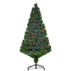 WEIHNACHTSBAUM Tannenbaum Christbaum LED Lichtfaser Baum Stern 8 Modell