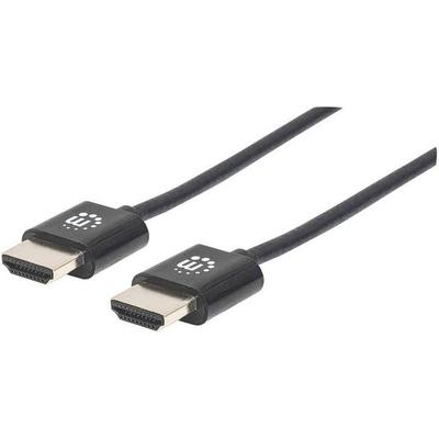 Manhattan HDMI Anschlusskabel HDMI-A Stecker, HDMI-A Stecker 3.00 m Schwarz 394376 4K UHD, Audio Return Channel HDMI-Kabel