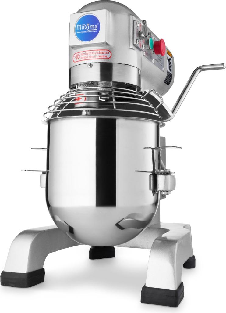 Maxima - Gastro Planetenmischer - 10 l - Bis zu 5 kg Teig - 3 Geschwindigkeit