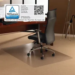 Floortex FC1118323ER Cleartex ultimat 116x183 cm Polycarbonat Bodenschutzmatte für Teppiche bis 12mm Florhöhe