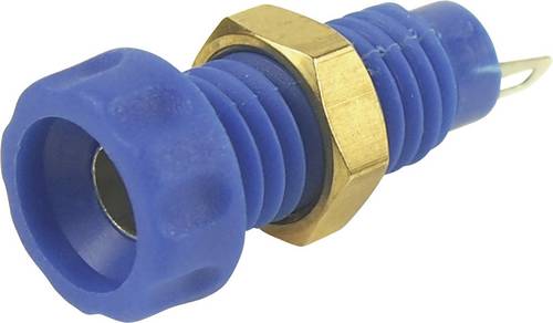 Cliff CL1456A Laborbuchse Buchse, Einbau vertikal Stift-Ø: 4mm Blau