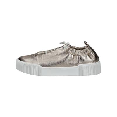 Sneaker HÖGL "Högl Sneaker Leder", Damen, Gr. 39, Leder, silber (bronze), Schuhe Sneaker