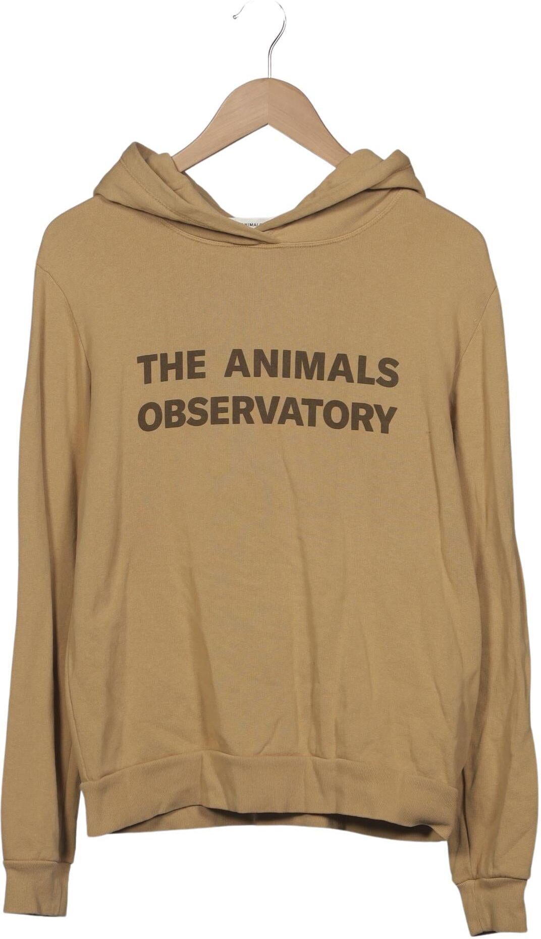 The Animals Observatory Damen Kapuzenpullover, Beige, Gr. M, Baumwolle - Second Hand