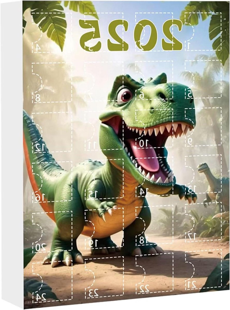 Adventskalender 2025 Dino Alfabet Decoratie Model B