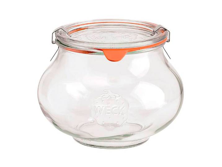 Glorex Schmuck-Randglas mit Glasdeckel 1 l