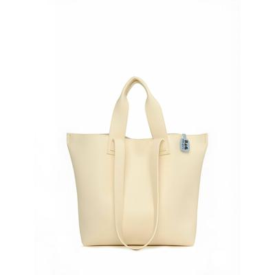 Handtasche BAGMORI "BAG mori Bag Bagmori Tote Bag", Damen, Gr. onesize, beige (cream), Obermaterial: 100% Polyethylen, Taschen Handtasche