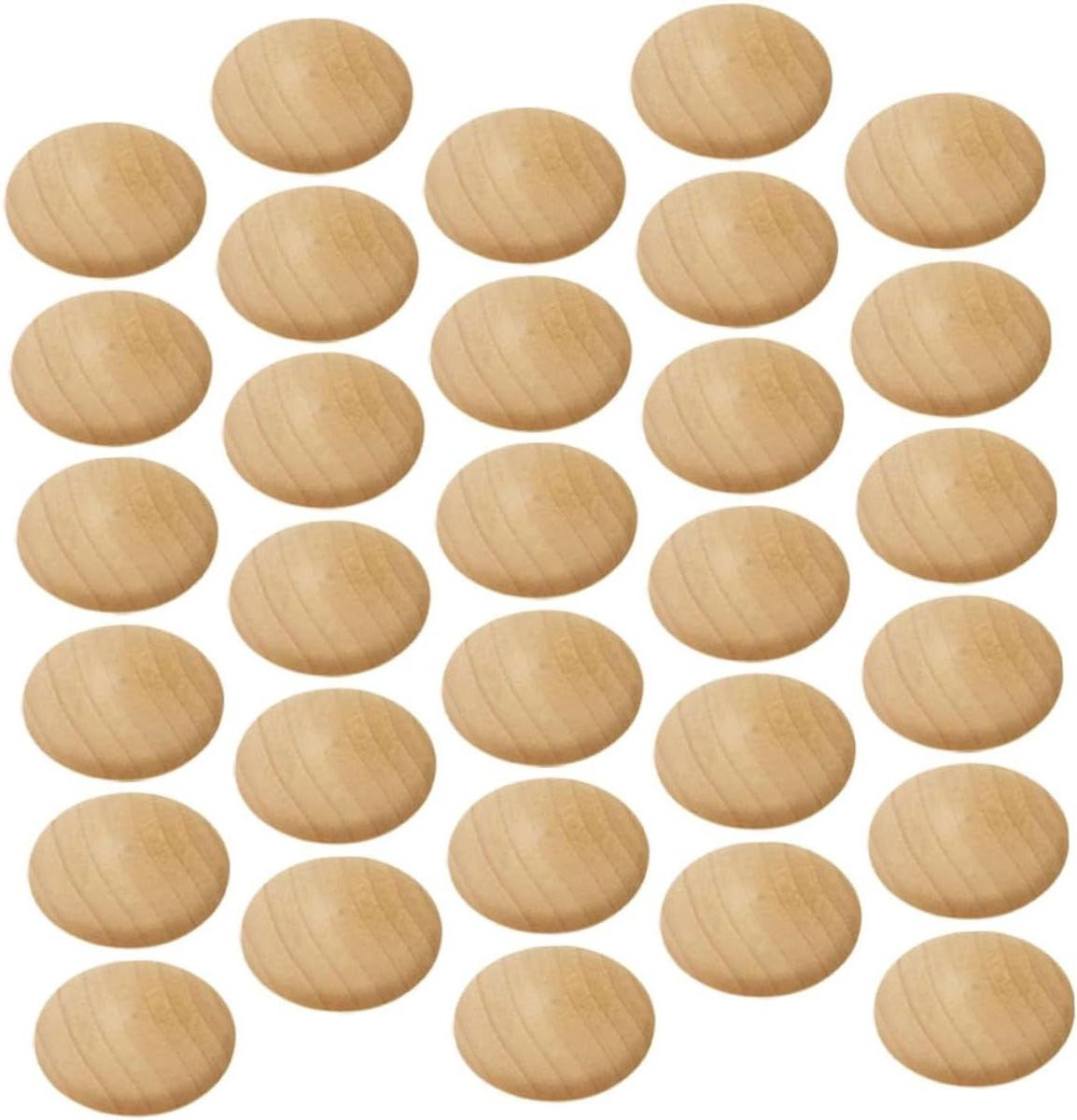 Houten Schroefdoppen Lichtbruin - 50 Stuks Decoratieve Plugs voor het Afwerken van Meubels