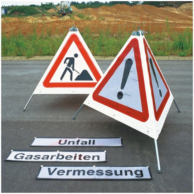 MORAVIA Signal pliable Trio Z 101 700 mm fluorescent avec étui de transport (344.13.604)