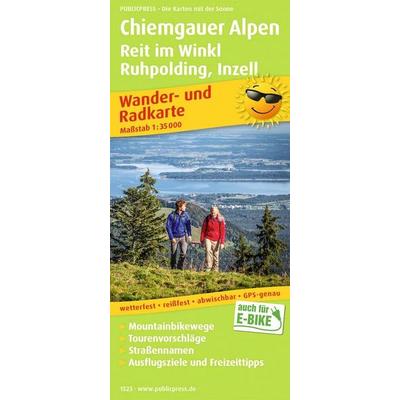Publicpress Rad- und Wanderkarte Chiemgauer Alpen, Reit im Winkl, Ruhpolding, Inzell 1:35.000, Sonstige von , KOMPASS Freytag & Berndt,