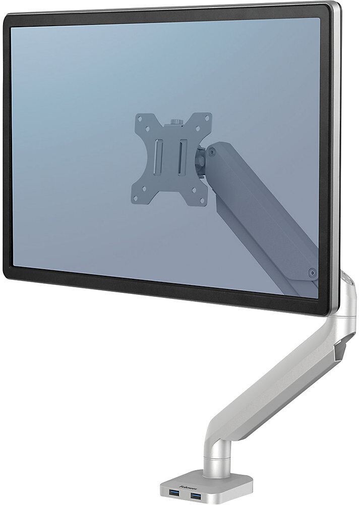 PLATINUM SERIES Monitorarm, Einzelarm für 1 Monitor, silber Fellowes