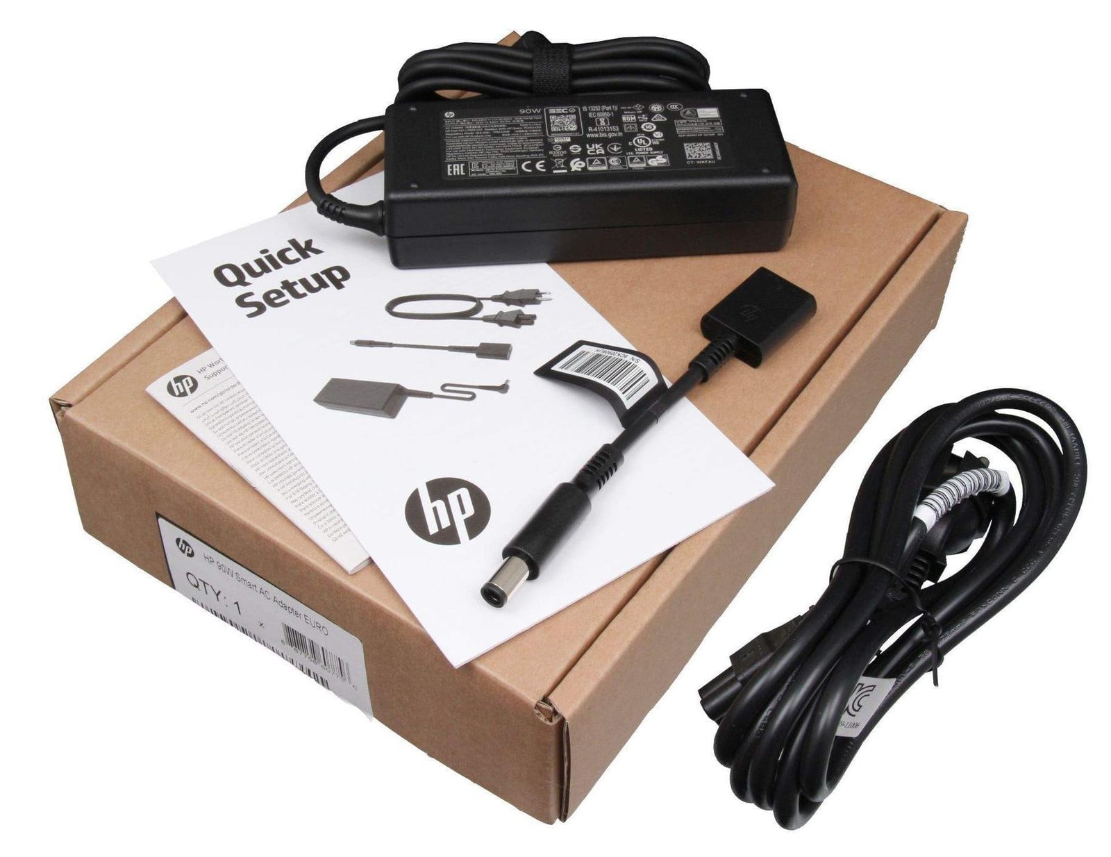 HP 90-W netadapter voor HP laptops, modelnummer 710414-001