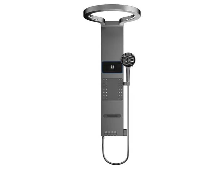 Écran de douche LED multifonctionnel, cascade murale, ensemble de pomme de douche, salle de bains, lumière d'ambiance numérique, ensemble de douche