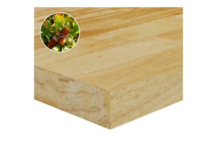 FLEXISPOT Tischplatte Premium-Series DIY Tischplatte, MDF/Bambus/Rubberwood/Eiche (Aus polnischer Weiβeiche, Finger-Joint-Verleimung), 18 mm Massivholzplatte mit Schweizer Kante, Made in EU