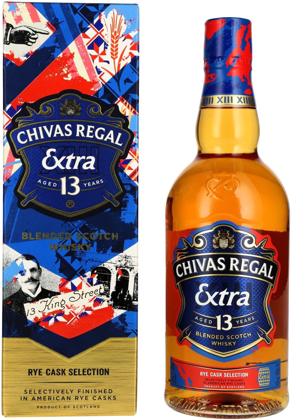 Chivas Brothers Chivas Regal EXTRA 13 Years Old AMERICAN RYE CASKS Finish 40% Vol. 0,7l in Geschenkbox