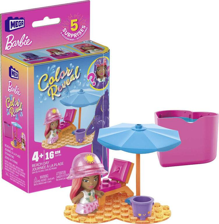Mattel Mega Construx Barbie Color Reveal Stranddag Mini-pop HHP88
