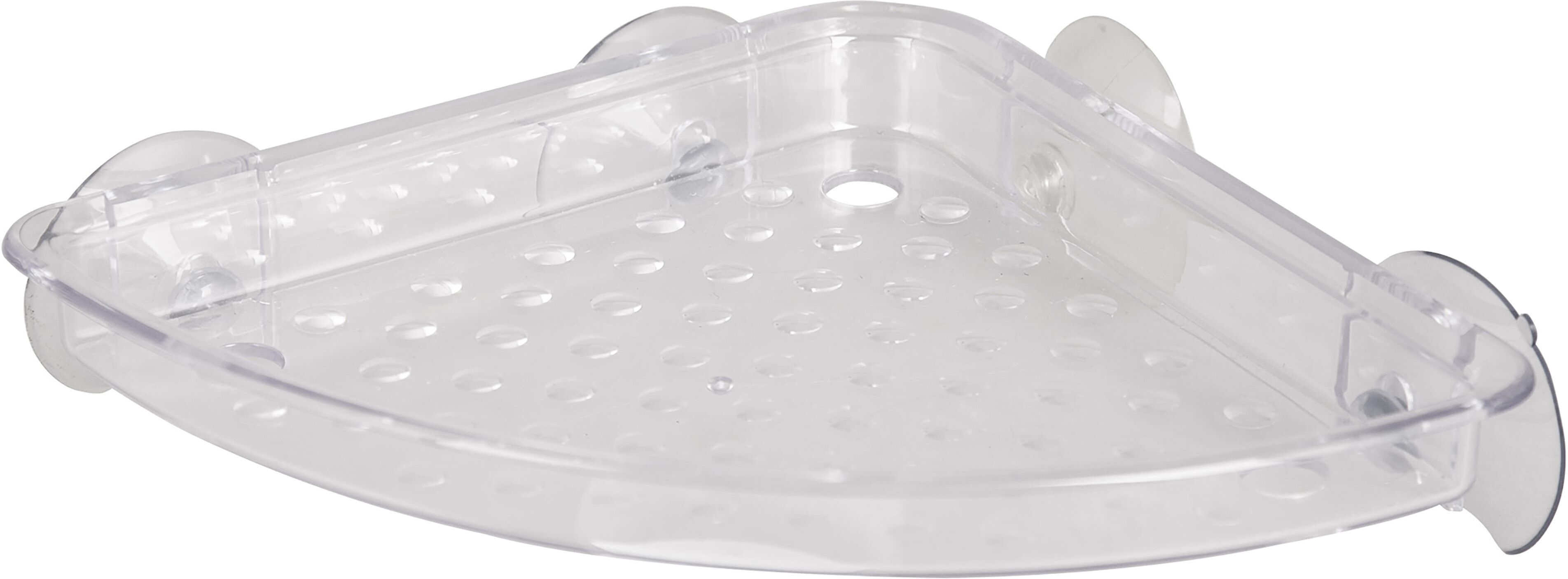 Tecnomat PORTAOGGETTI ANGOLARE 19x19x3,5 cm BIANCA FISSAGGIO A VENTOSA