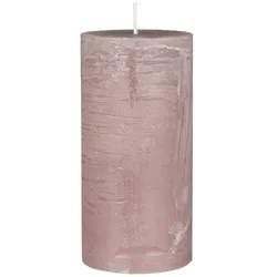 IB Laursen Rustikale Kerze Stumpenkerze Ø 6,8 cm, Höhe 14, Ø 6.8 cm, malva