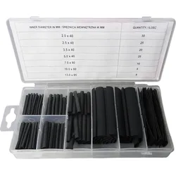Yato Sortiment Wärmeschrumpfschlauch 2,0-13mm – 127 Stück in praktischer Box