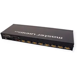 Aten CS1708A, 8-Port KVM Switch 2x PS2/ USB, VGA, daisychain, KVM Switch, Schwarz