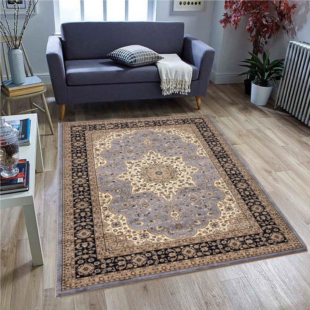 Rosalind Wheeler Living Room Large Traditional Rugs For Bedroom Living Room Carpet Hallway Runner Gray Rectangle 160 x 230cm