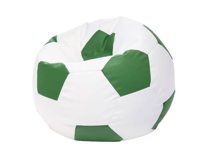 Football Pouf XL en Simili Cuir Pouf Fauteuil Gaming Enfant 105x80cm Vert - Ecopuf