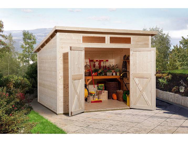Weka Gartenhaus 325 A Gr.1 Holz Natur 250 × 236 × 200 cm