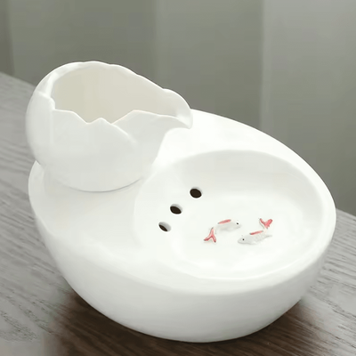Inspire Curations AquaCeramic USB Pet Water Fountain white 1l