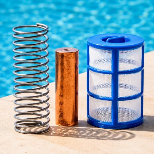 XtremepowerUS 90120 Solar Ionizer Pool Purifier voor chloor- en algenvermindering, Blauw (Koper)
