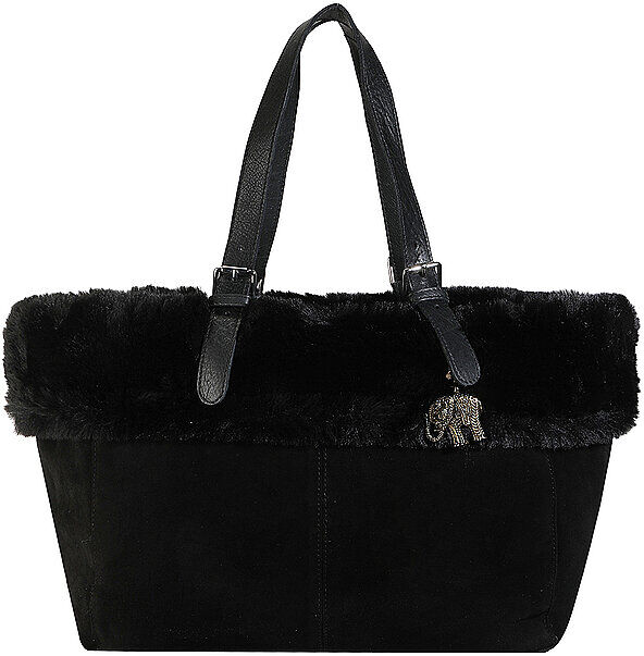 ANOKHI Ledertasche - Shopper  schwarz EG