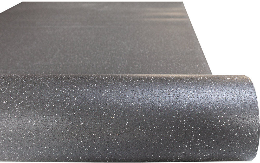 Bodenmatte YOGA FLAT GRIP, BxH 1200 x 2 mm, pro lfd. m, anthrazit Miltex