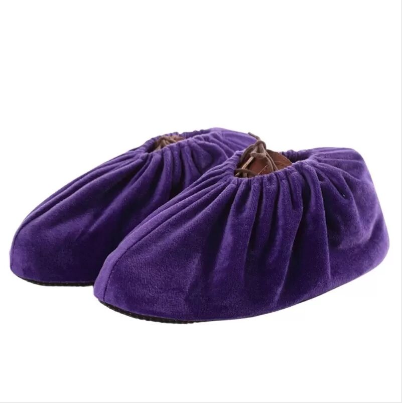 INF 5 Paires de Surchaussures d'Intérieur Épaisses Antidérapantes Lavables (Tailles 26-35) Violet