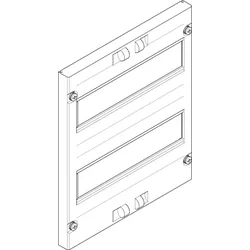 ABN FAO1222N Abdeckplatte 250x300mm 1FB/2RE offen, Reihenabstand 125mm