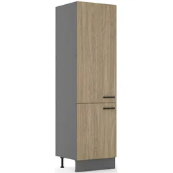 Küche SCANDI Hochschrank 60 cm Fischgrät Küchenzeile Küchenblock Einbauküche