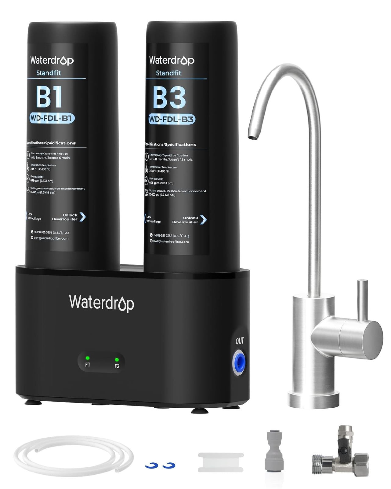 Merkloze onderbouw waterfilter voor schoon drinkwater