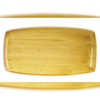 Churchill Rechteckiger Teller Stonecast Keramik Gelb 35x18,5cm