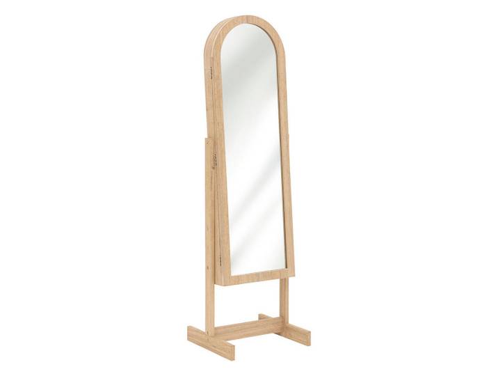 Atmosphera Createur d´interieur Schmuckschrank Soleya 42/37,5/145 cm, Beige, 37.5x145x42 cm, Spiegel