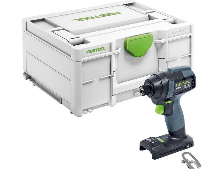 Festool TID 18-Basic 18V Li-Ion accu slagschroevendraaier body in systainer - 180Nm - 8x220mm - koolborstelloos