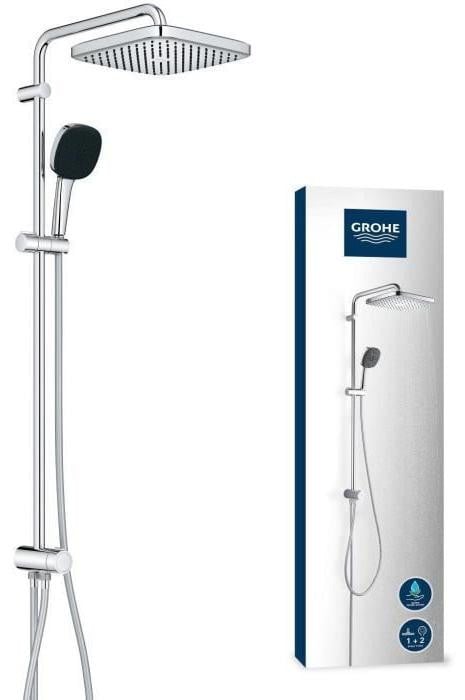 GROHE Vitalio Comfort 250 Douchekolom met handmatige omzetter en waterbesparende functie - Chroom - 26986001