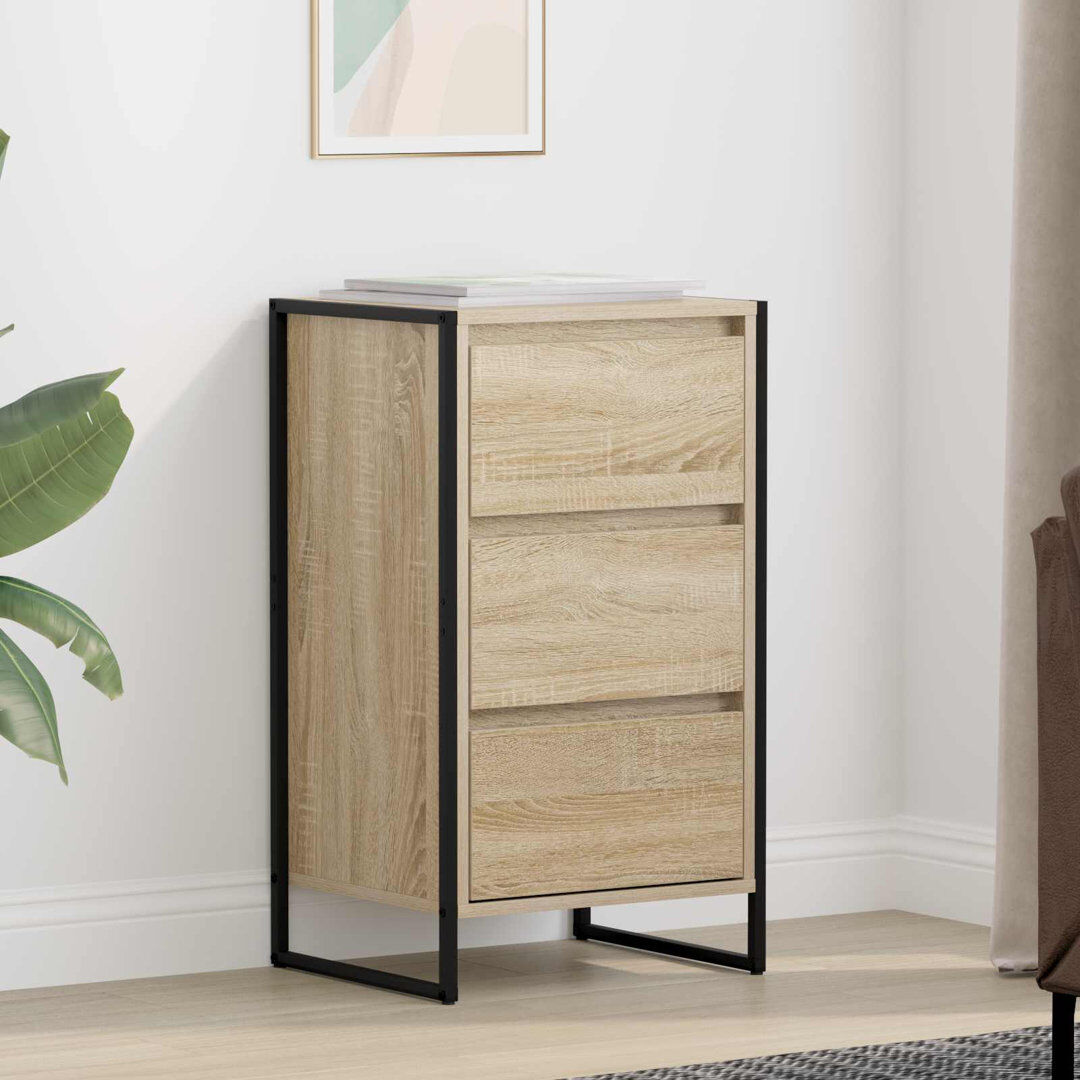 Borough Wharf 42 cm W Sideboard Sonoma 75.5cm H X 42cm W X 36cm D