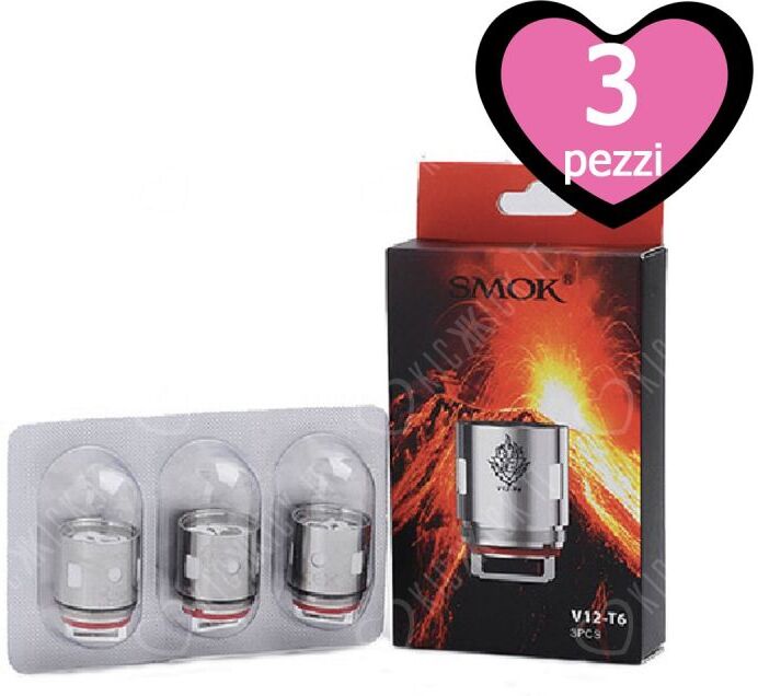 Smok V12-T6 Resistenza  Head Coil Per Atomizzatore Tfv12 Cloud Beast King - 3 Pezzi