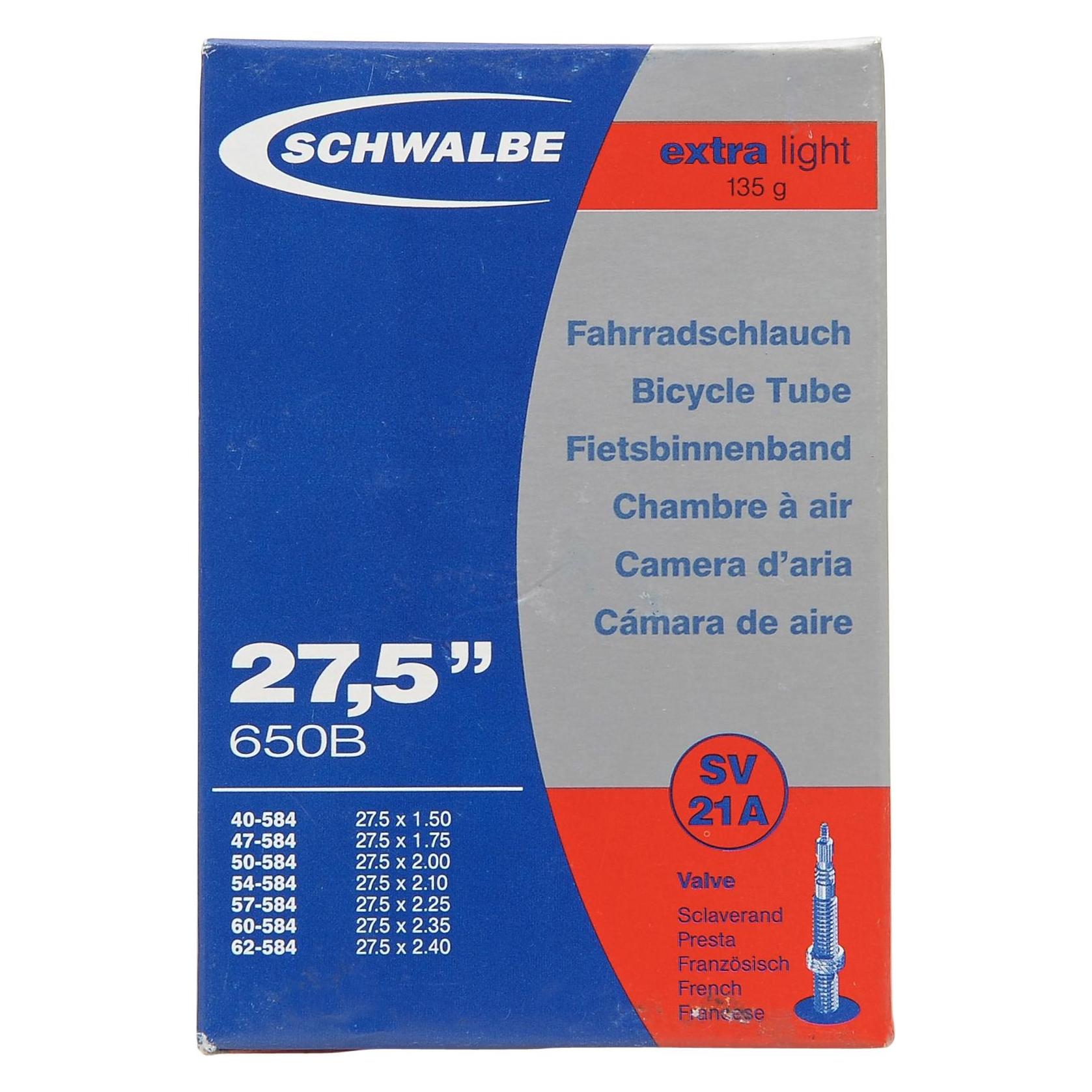 Schwalbe SV21a Extra Light (Presta (SV), 27.5", 40 mm) (10400163)