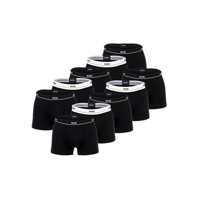 Boxershorts BOSS "Boxershort Trunk 5P Essential 10er Pack", Herren, Gr. L, schwarz, Obermaterial: 95% Baumwolle CO. 5% Elasthan EL., Unterhosen