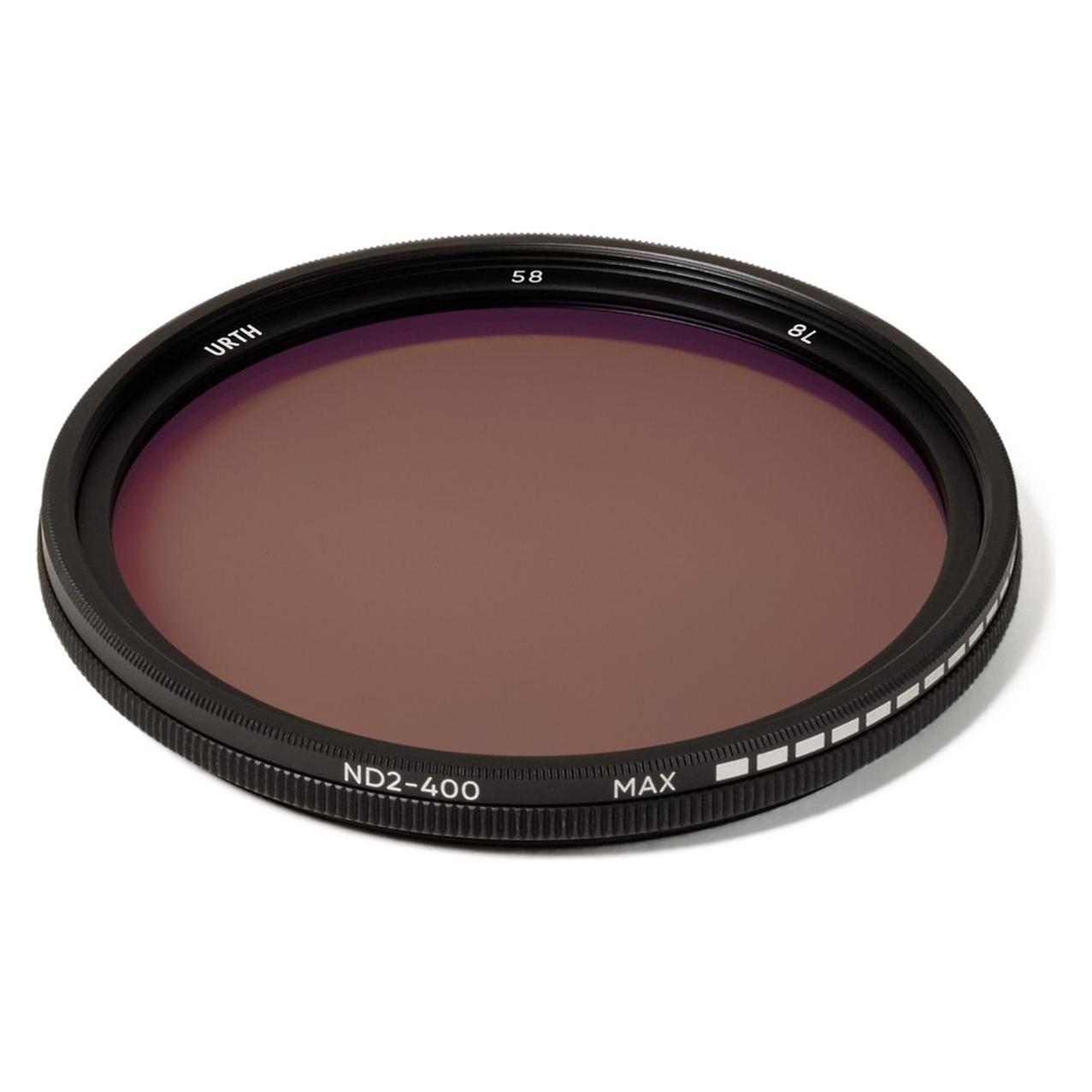 Urth 58mm ND2 400 (1 8.6 Stop) Variable ND Lens Filter (58 mm, ND Filter) (D234291)