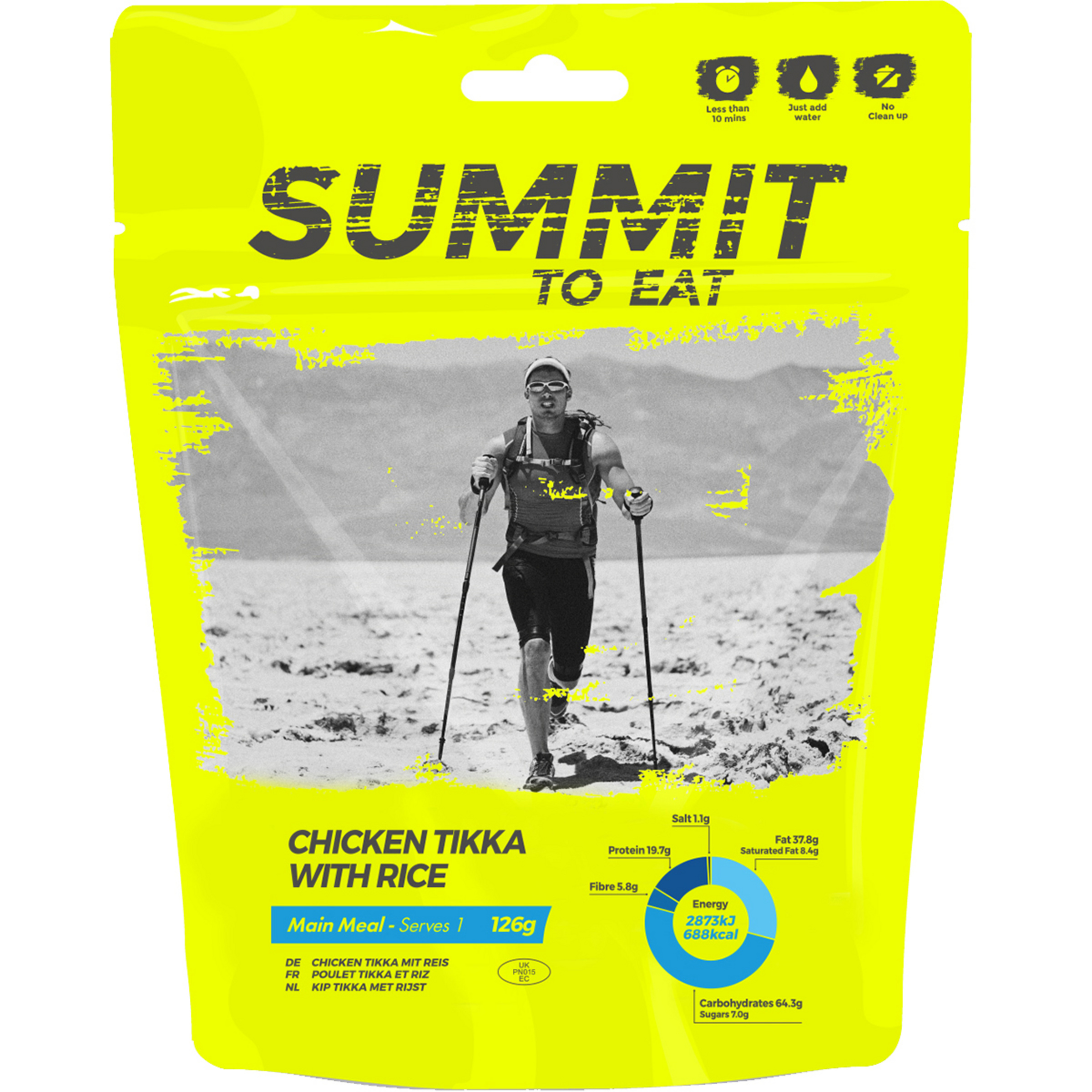 Summit To Eat Würziges Curryhünchen Tikka mit Reis Trekkingnahrung gruen Größe 115g