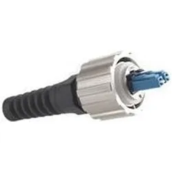 Conec Multimode LC duplex, Elektronikkabel + Stecker, Schwarz